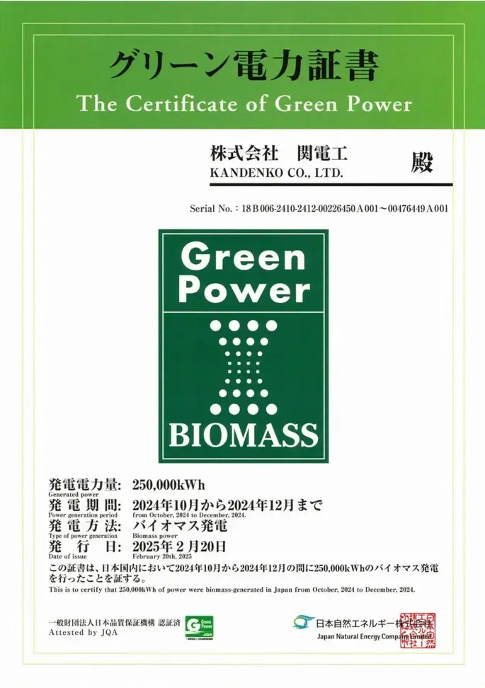 グリーン電力証書